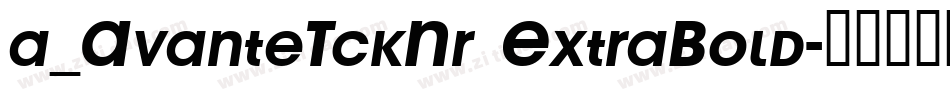 a_AvanteTckNr ExtraBold字体转换